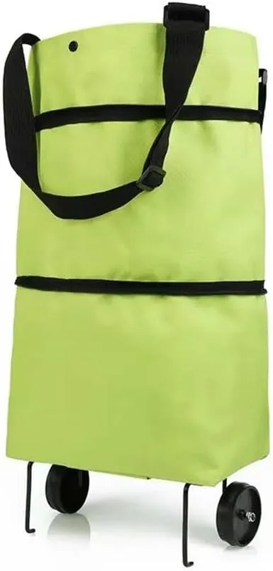 Lotus Trolley Bags for Shopping Cart,Height Under 67 Inches,Foldable Cart Shopping Bag with Wheels and Zipper Reusable Grocery Bags Foldable.