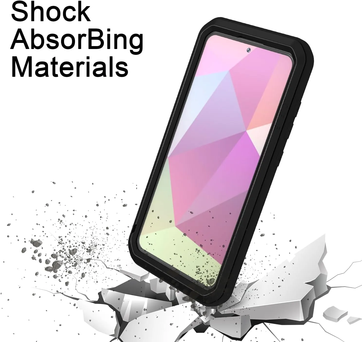 LOVE MEI Compatible with Samsung Galaxy S24 Plus Case,Outdoor Waterproof Military Heavy Duty Shockproof Dust/Dirt Proof Hybrid Aluminum Metal Silicone Tempered Glass Full Body Cover (Black)