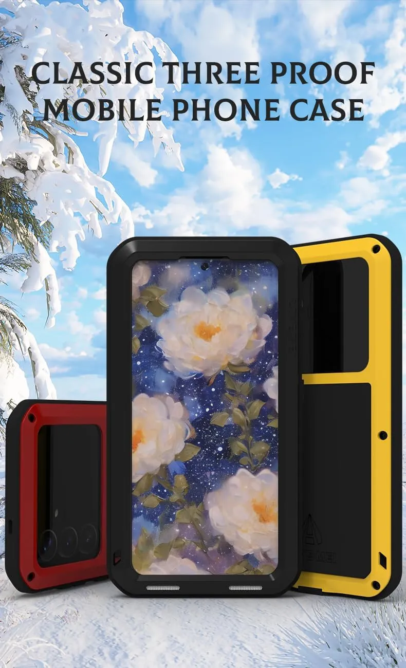 LOVE MEI for Samsung Galaxy S25 (6.2'') Case,Outdoor Sports Military Heavy Duty Metal Shockproof Dustproof Full Body Case with Built in Tempered Glass Screen Protector (Green, S25)