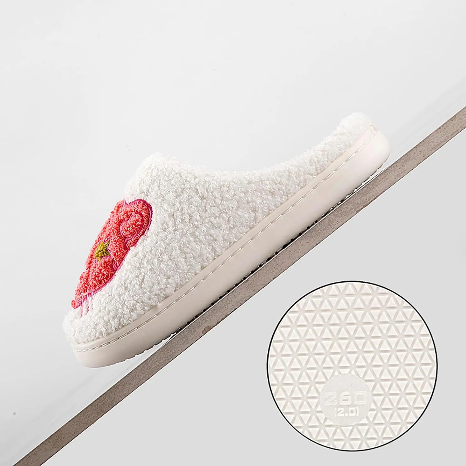 Love Plush Heart Shaped Memory Foam Couple Slippers