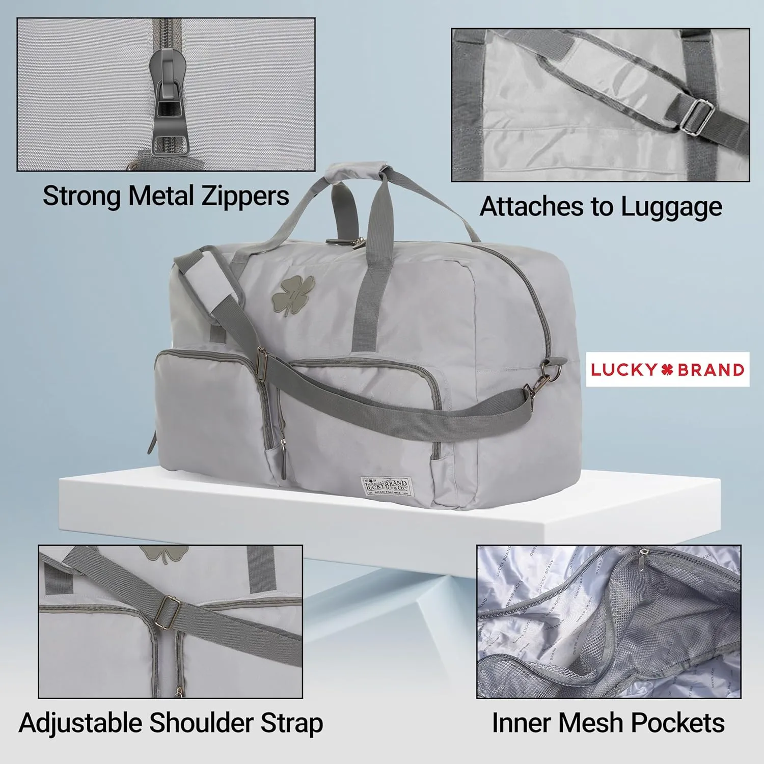 Lucky Travel Duffel Bags 85L, Gym Bag, Travel Bag & Large Duffle Bag for Men, Foldable Overnight Weekender Bags for Women & Men with Adjustable Shoulder Strap,