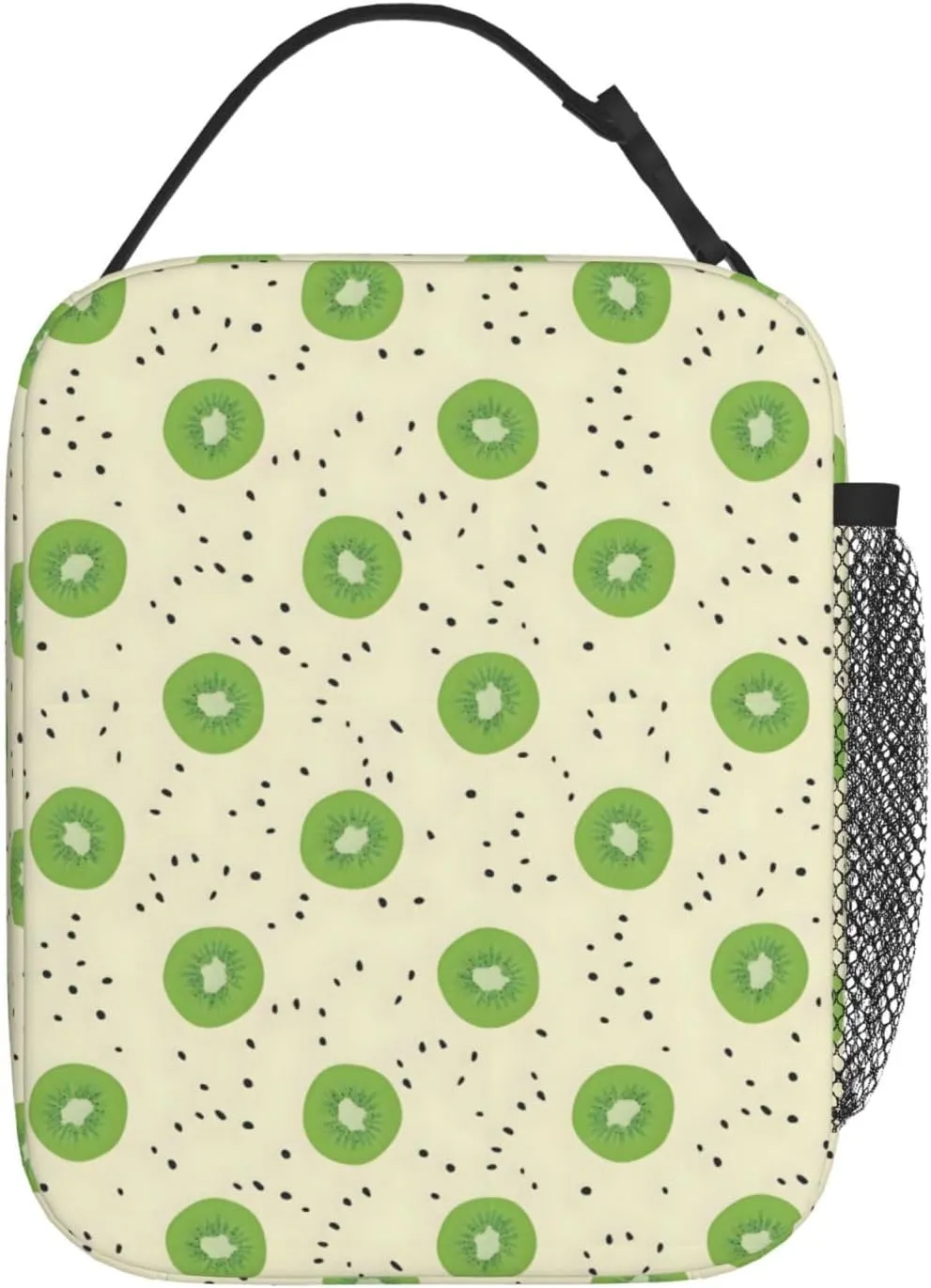 Lunch Box Lunch Bag for Women and Men, Insulated Lunch Box Cooling Tote Reusable Leakproof with Side Pockets, Lunch Tote Bags for Travel/Office/Camping (Kiwi)