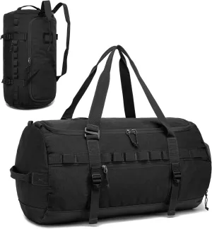 Lyweem Travel Duffel Bag for Men Duffle Bag Large Size for Women Weekender Overnight with Shoes Compartment Multifunctional Gym Bags for Men, Black