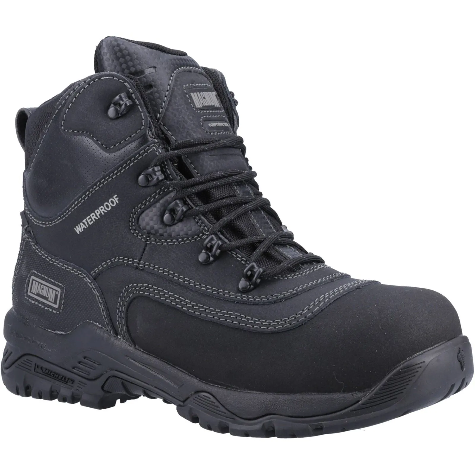 Magnum Unisex Broadside 6.0 CT CP WP Safety Boot in Black