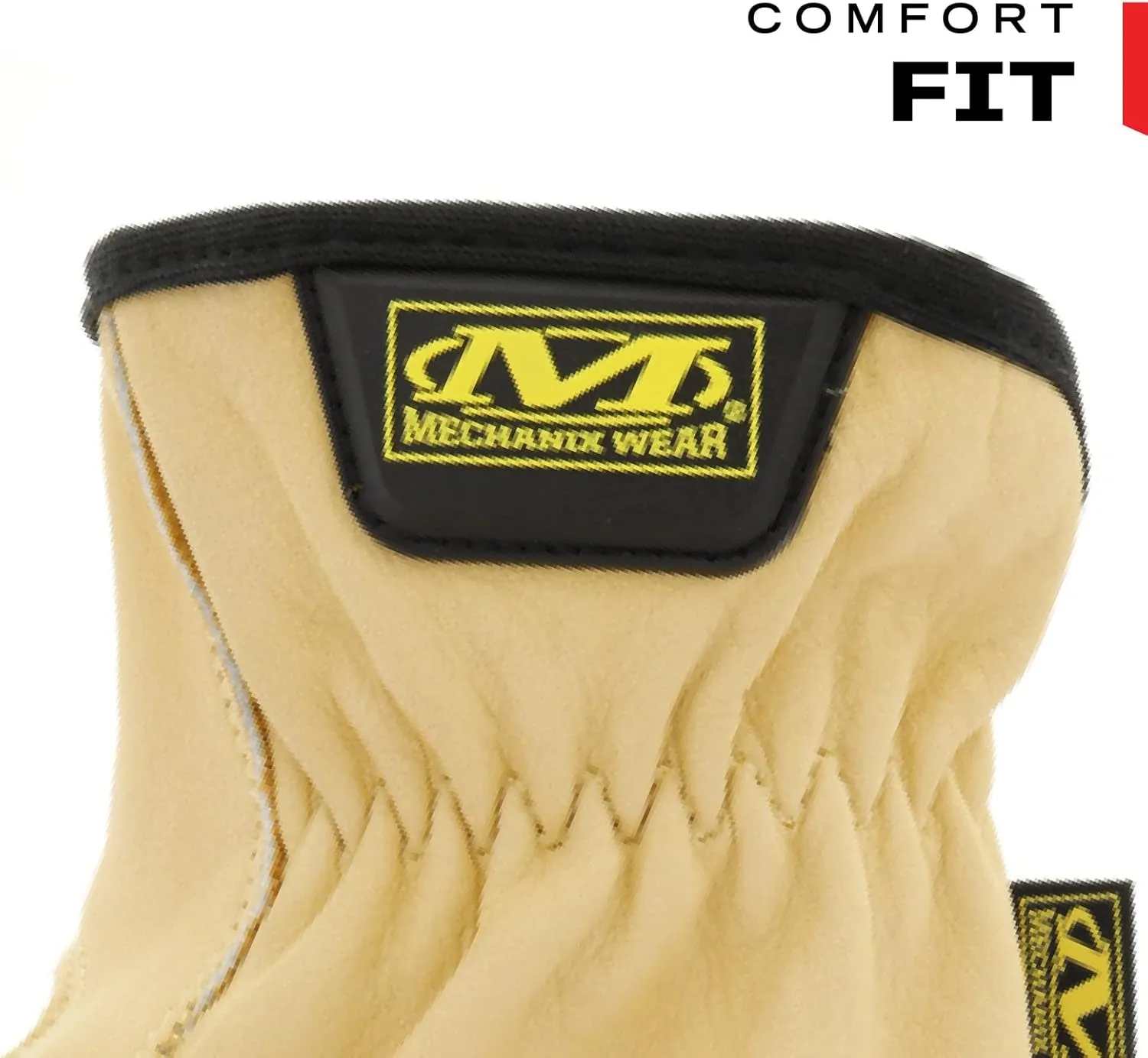 Mechanix Wear: Cow Leather Driver Glove with Durahide Water Resistant Technology, Quick Fitting Safety Work Gloves (Tan, Small)