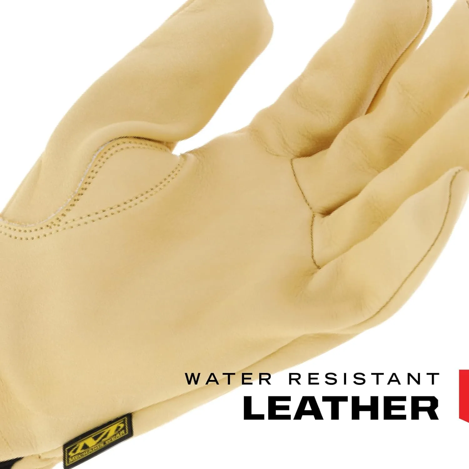 Mechanix Wear: Cow Leather Driver Glove with Durahide Water Resistant Technology, Quick Fitting Safety Work Gloves (Tan, Small)