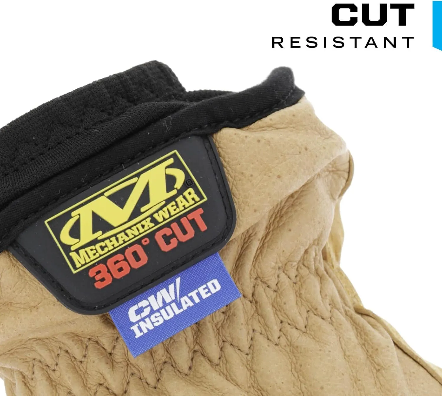 Mechanix Wear: Durahide M-Pact Driver F9-360 Leather Work Gloves: All Around A9 Cut Resistance, Abrasion Resistance, Impact Protection (Large, Brown)
