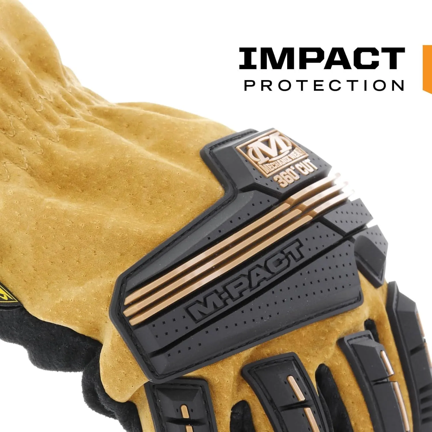 Mechanix Wear: Durahide M-Pact Leather Driver C4-360 - All Around A4 Cut Resistance, Abrasion Resistance