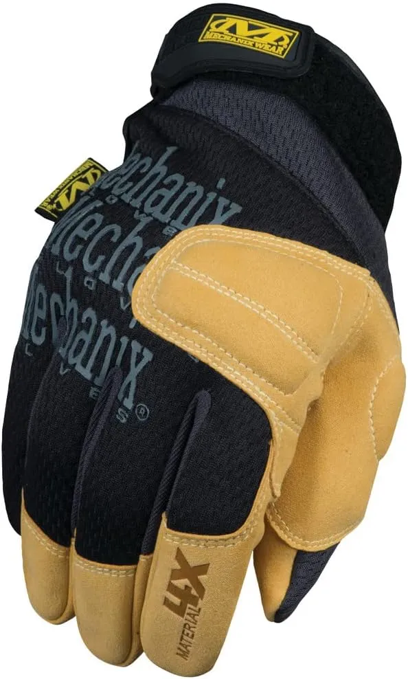 Mechanix Wear: Material4X Padded Palm Work Gloves (Medium, Brown/Black)