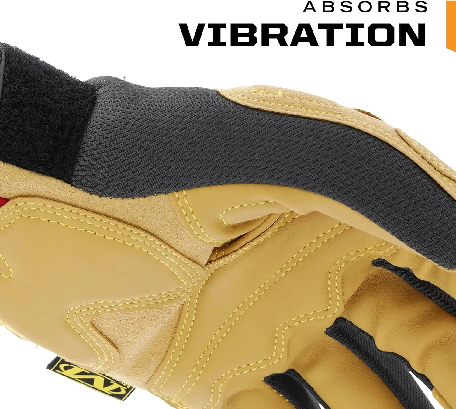 Mechanix Wear: Material4X Padded Palm Work Gloves (Medium, Brown/Black)