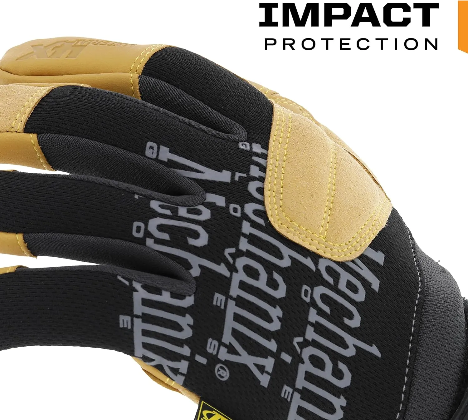 Mechanix Wear: Material4X Padded Palm Work Gloves (Medium, Brown/Black)