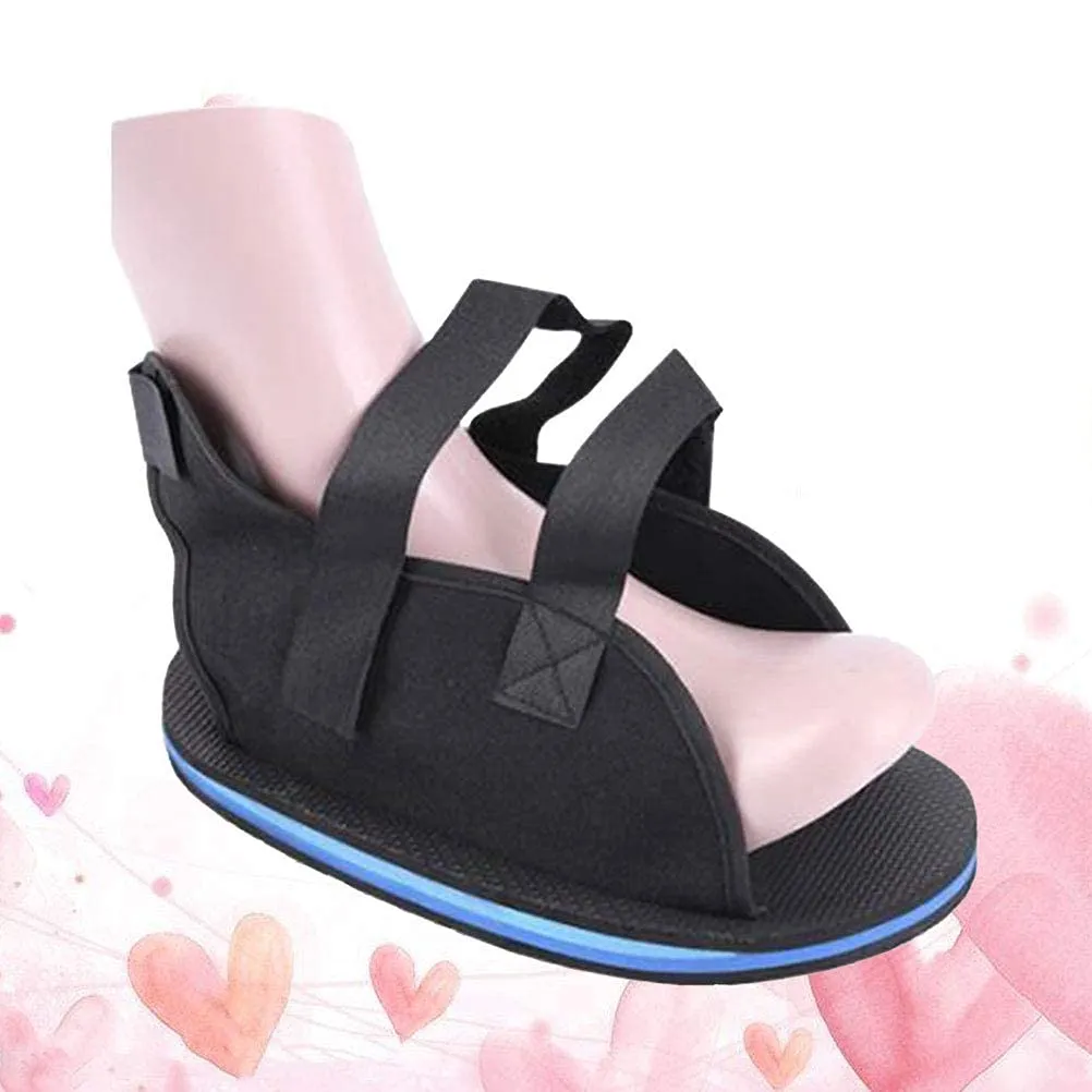 Medical Open Toe Plaster Cast Shoe Postoperative Recovery Walking Gypsum Shoe Rehabilitation Shoes Toe Valgus Surgical Fixed Shoes Ankle Brace Sprain Fixation Stability Shoe Toe Separators Protectors