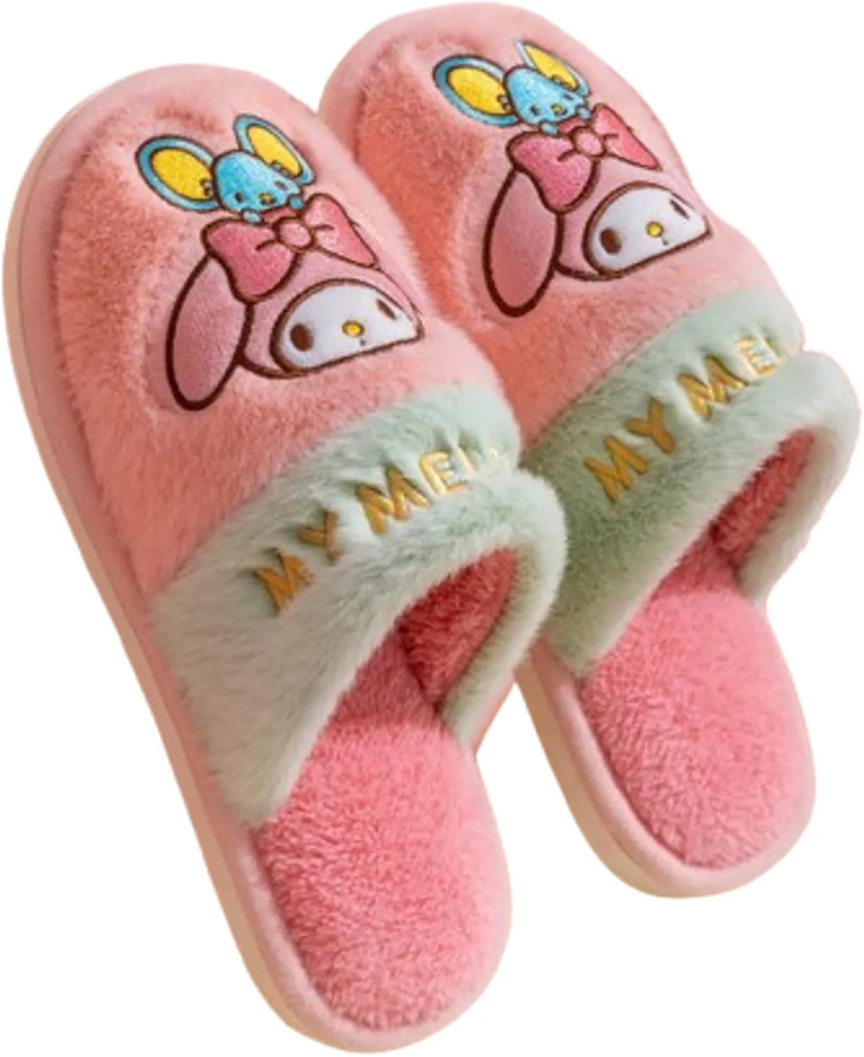 Melody & Mouse Home Slippers for Girls Kids Children