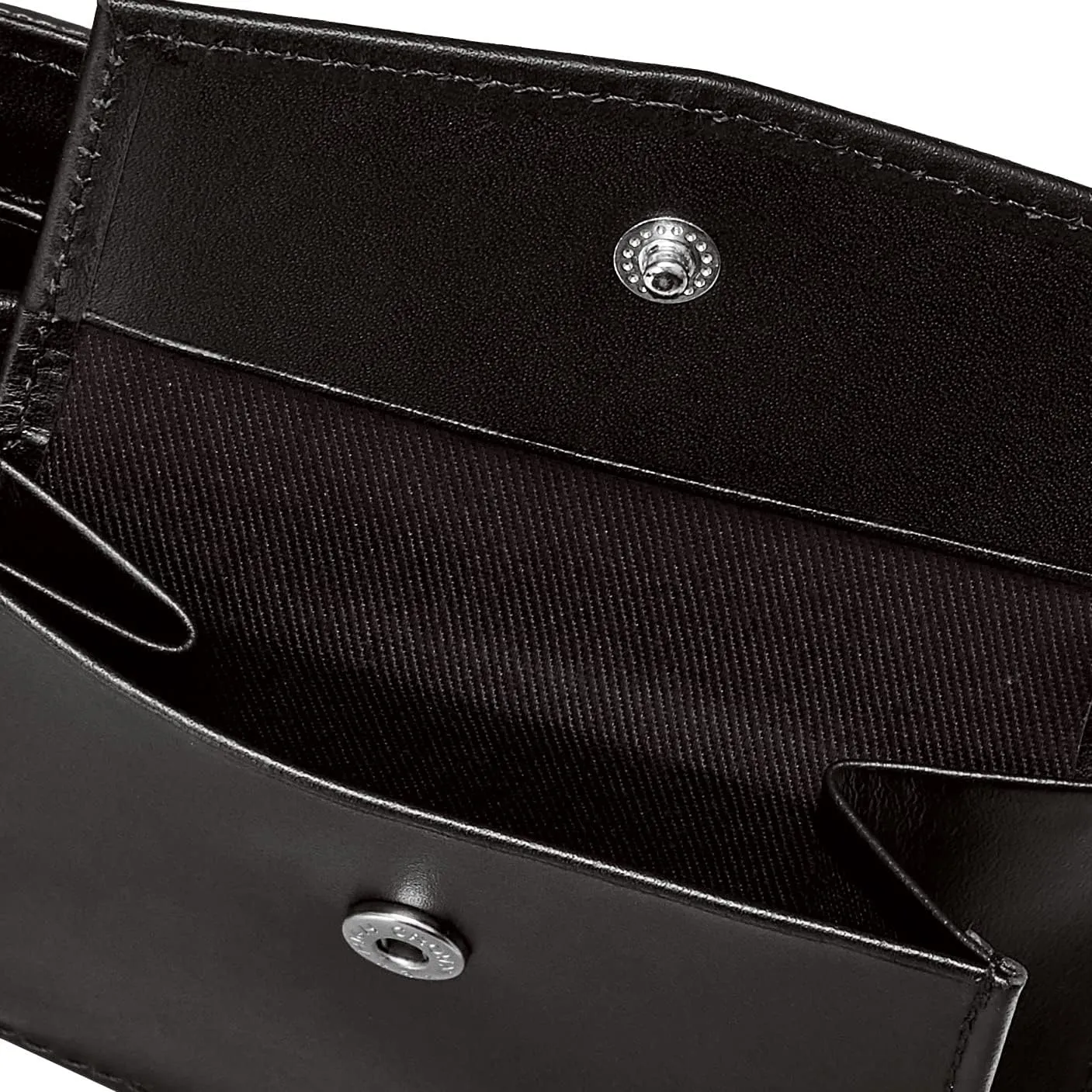 Men's Premium Domestic Cow Leather Prism Embossed Round Zipper Bill Holder