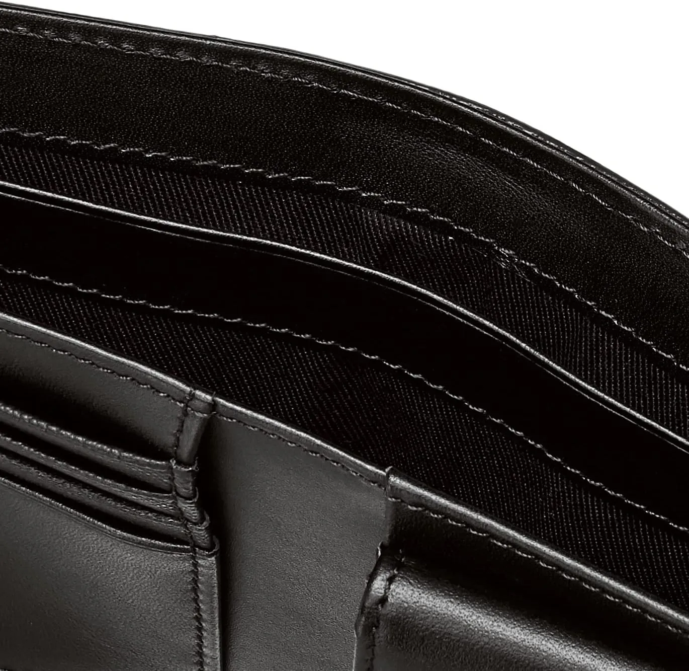 Men's Premium Domestic Cow Leather Prism Embossed Round Zipper Bill Holder