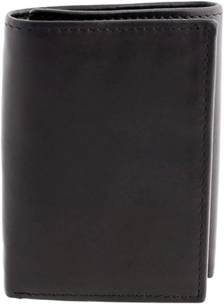 Men's Stafford Leather RFID Trifold Wallet Black