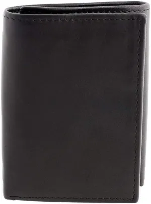 Men's Stafford Leather RFID Trifold Wallet Black