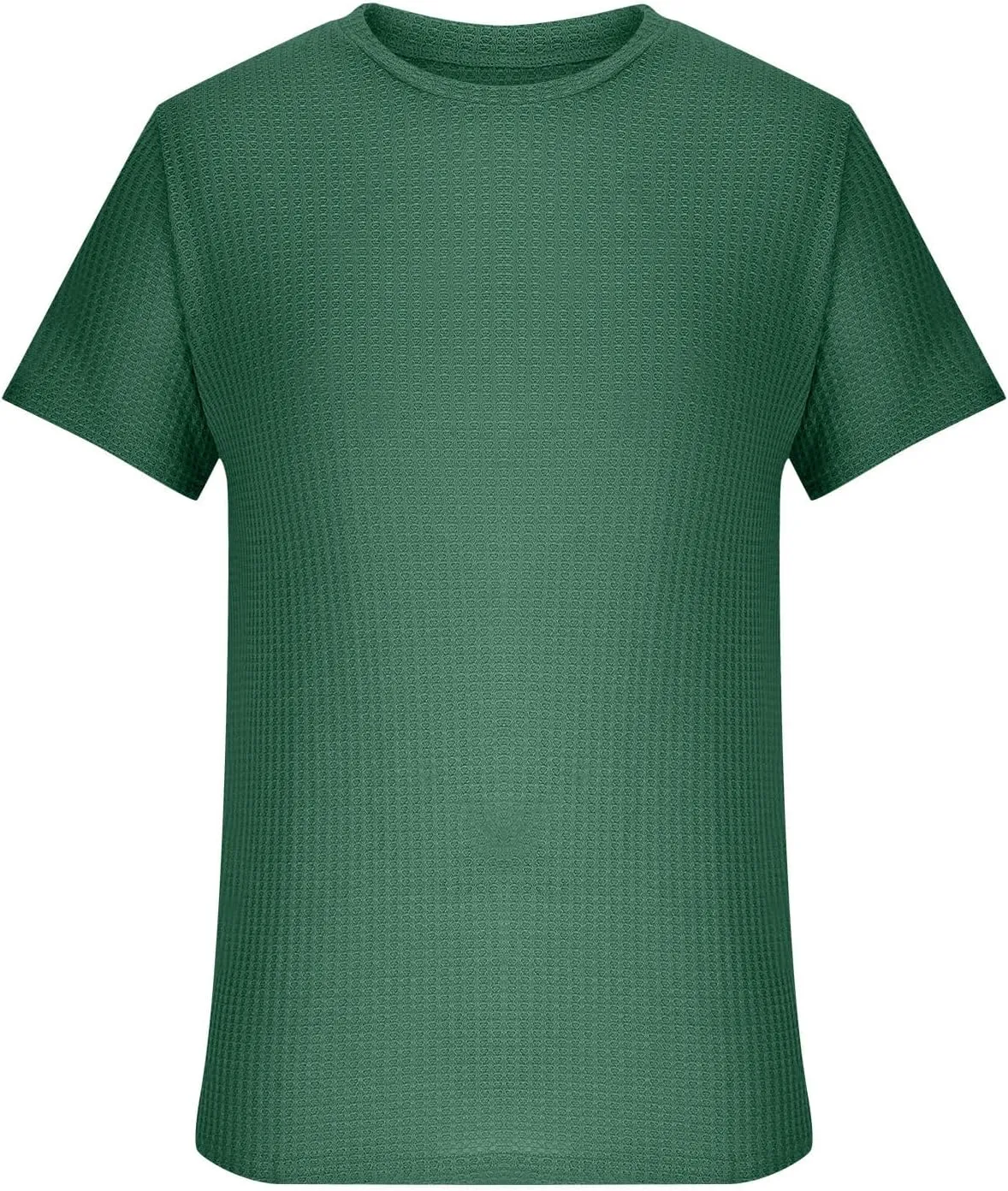 Mens Summer Solid Color Crew Neck Tshirts 2024 Beach Short Sleeve T-Shirt Casual Loose Fit Knitted Tees Clothes