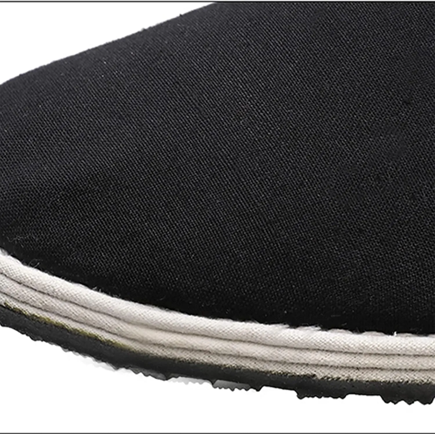 Men's Traditional Chinese Style Kung Fu Tai Chi Old Beijing Martial Arts Slip-On Shoes, Comfortable Soft Canvas Rubber Sole Tai Chi Closed Slippers, Non-Slip, Fashionable, Breathable