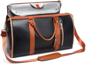 Miahhy Luux Travel Bag, Luux Duffle Travel Bags, Travelher Foldable Clothing Bag, Travel Her Foldable Clothing Bag, 2024 New Lucshy Travel Bag, Garment Duffle Bags for Travel (brown)