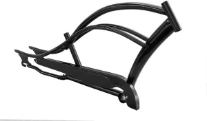 MICARGI 26-inch Stretch Cruiser Steel Frame and Chain Guard for 1/3/7-Speed Coaster/Disc Brake Multi-Color