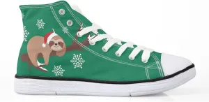 Micoklinlin Canvas Shoes for Women Novelty Girls High Top Canvas Sneakers Lace Ups Cute Animal Casual Teens Walking Shoes