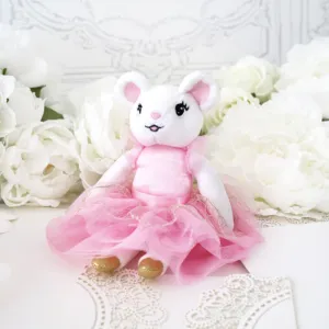 Mini Claris in Paris Mouse Plush - Parfait Pink