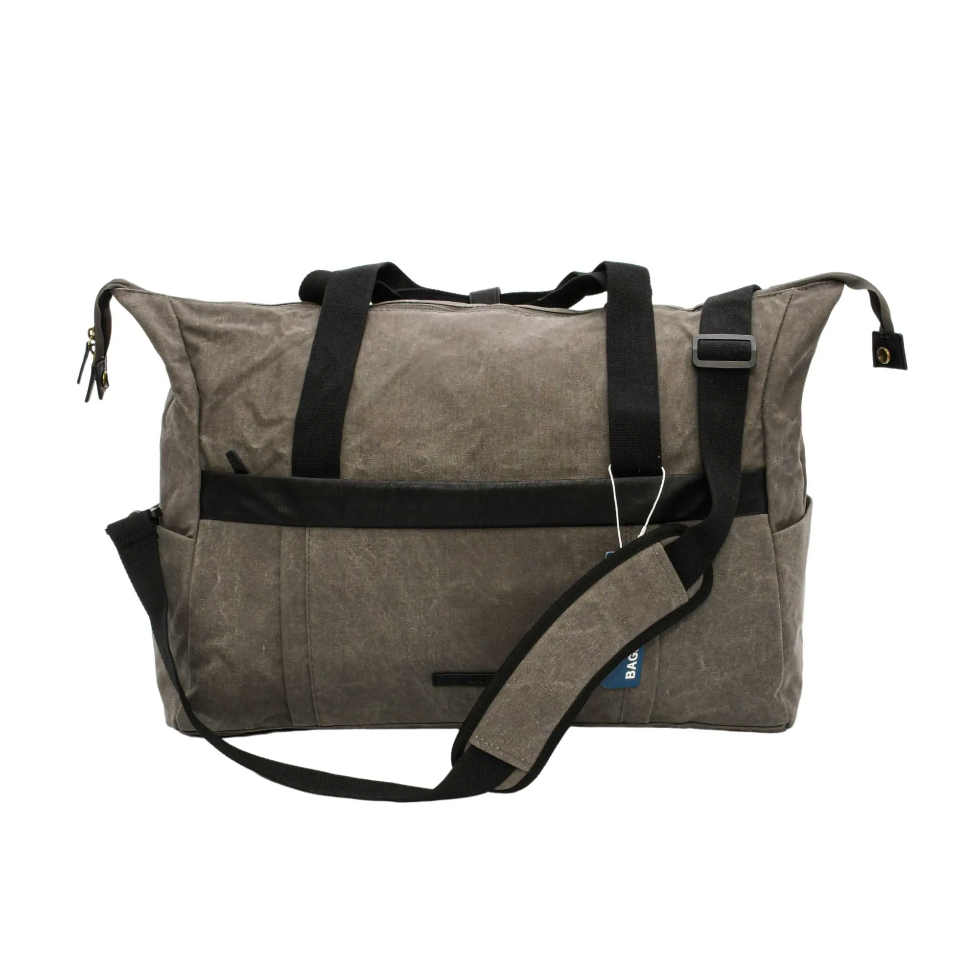 Mosafer Bag-smart Light Grey Duffle Canvas, Size: 51X33X23cm