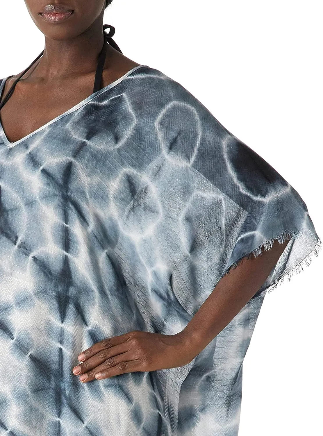 Moss Rose Women's Swimsuit Cover up Beach Kaftan for Bathing Suit with Floral Pattern