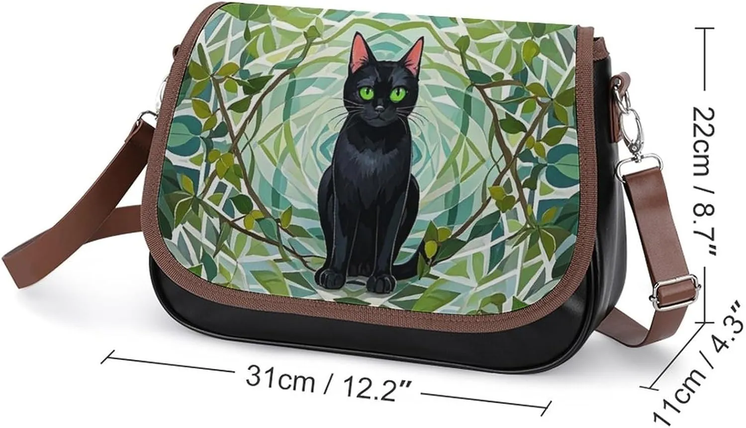 Mountain Cabin Moose Crossbody Bags for Women Travel Shoulder Bag Small Leather Cross Body Handbags