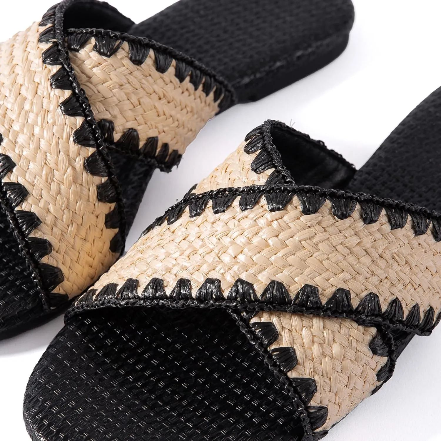 Mtzyoa Women Flat Sandals Braided Leather Crossover Nude Dressy Fashion Evening Party Wedding Sandals