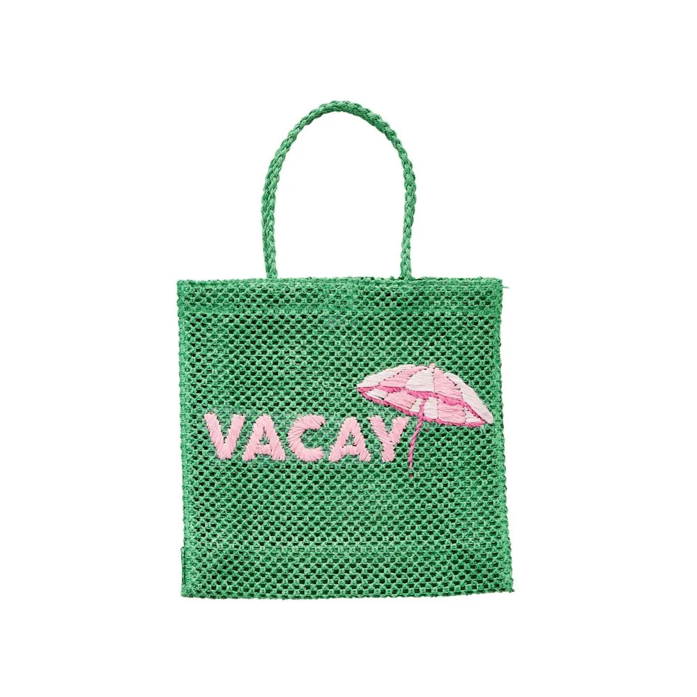 Mud Pie Woven Word Tote