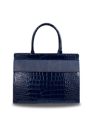 Multi Compartment Leather Tote Bag