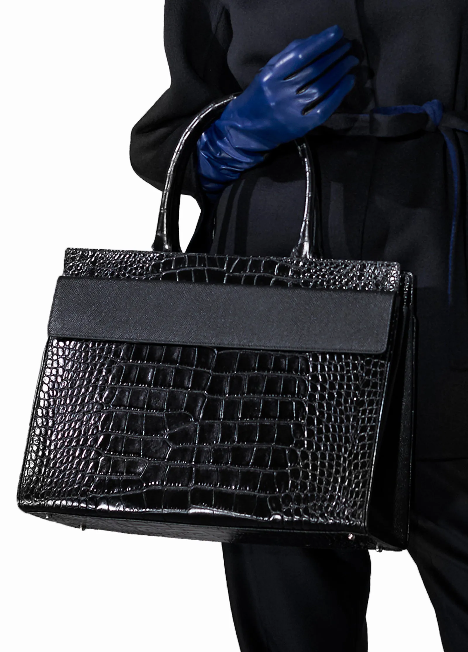 Multi Compartment Leather Tote Bag