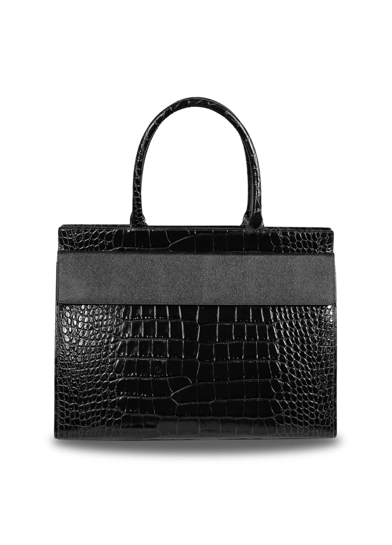 Multi Compartment Leather Tote Bag