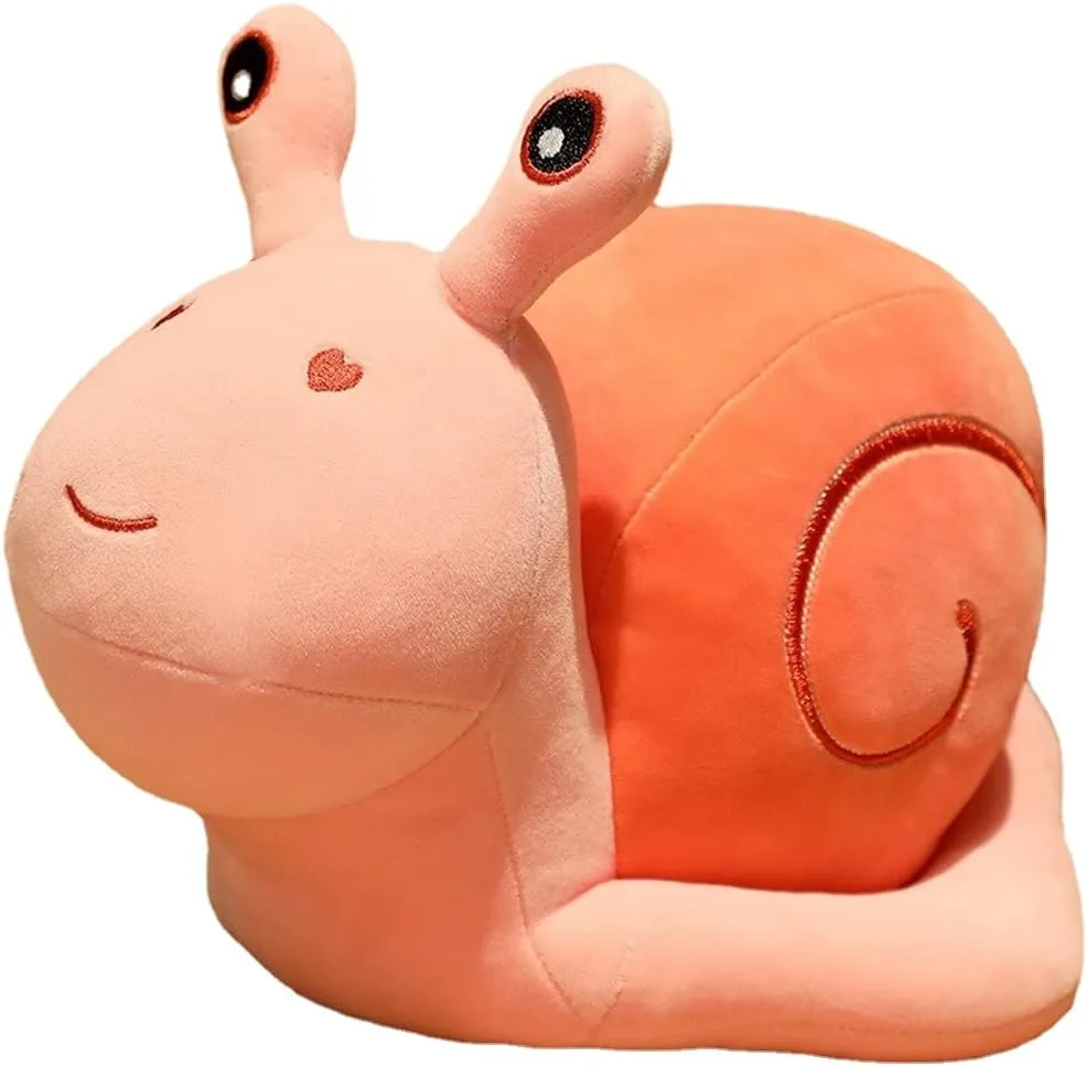 MUPI Snail Plush Pillow Toy Cute Stuffed Animal Snail Plush Kawaii Soft Decor Plushies Doll Gifts for Adults Kids Boys Girls Room Decor (Pink 23.6 Inch)