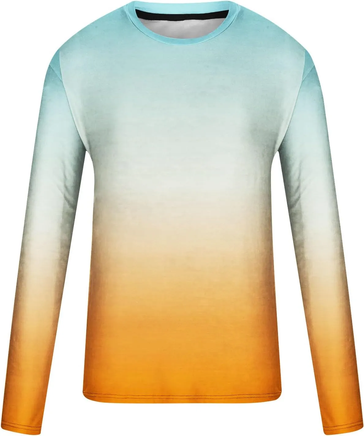 Muscularfit Mens Sweatshirt Causal Stylish Long Sleeve Contrast Color Crewneck Shirts Lightweight Gym Athletic Loose Pullover