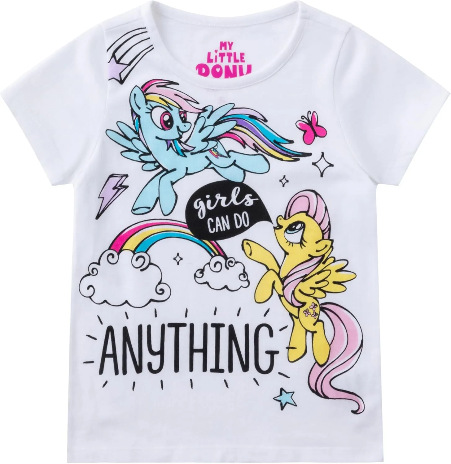 My Little Pony Girls 4 Pack Unicorn Short Sleeve T-Shirt for Big Kids