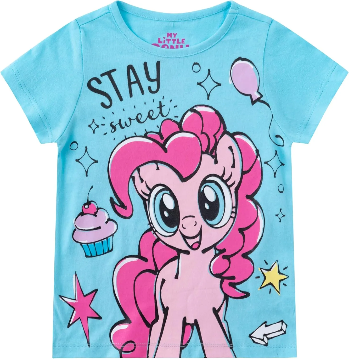 My Little Pony Girls 4 Pack Unicorn Short Sleeve T-Shirt for Big Kids