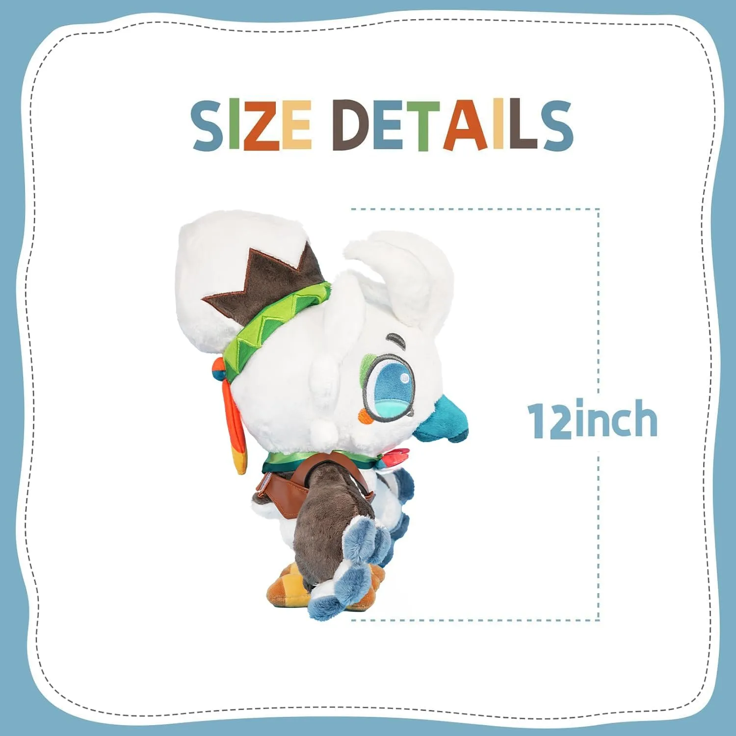 Nadou TLOZ Tulin Plush, 12 Inch White Bird Stuffed Animal, Halloween, Christmas, Birthday Hug Toys for Boys and Girls