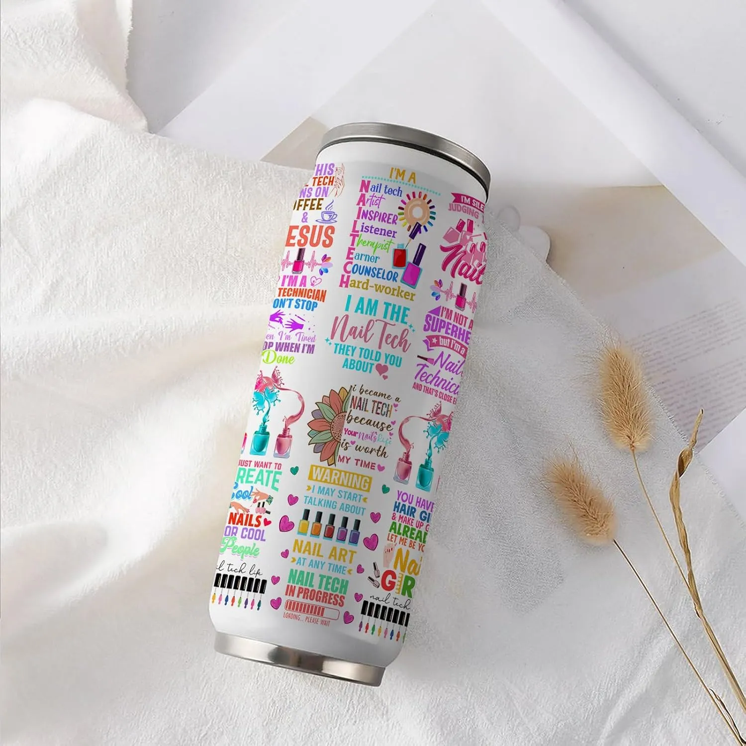 Nail Tech Tumbler Gifts For Women Girls, Gifts For Nail Technicians Manicurist, Cosmetologist Beauty Salon Tumbler 17 Oz