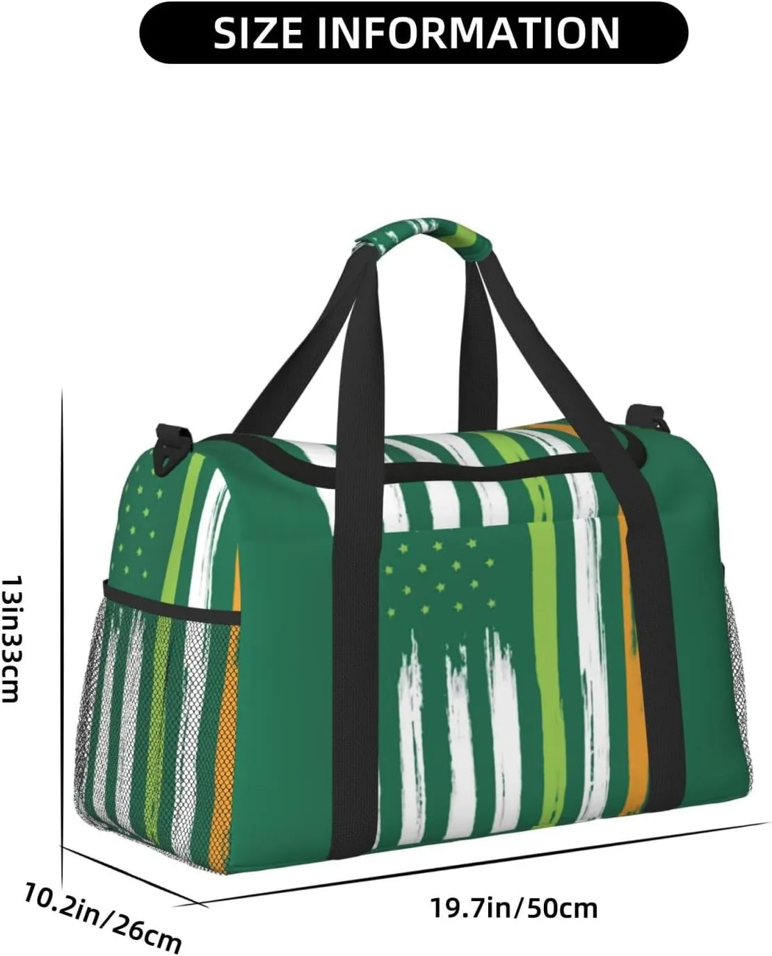 National Flag Travel Duffel Bag Large Foldable Waterproof Overnight Bag For Beach Swim Bags Pool Sports Gym