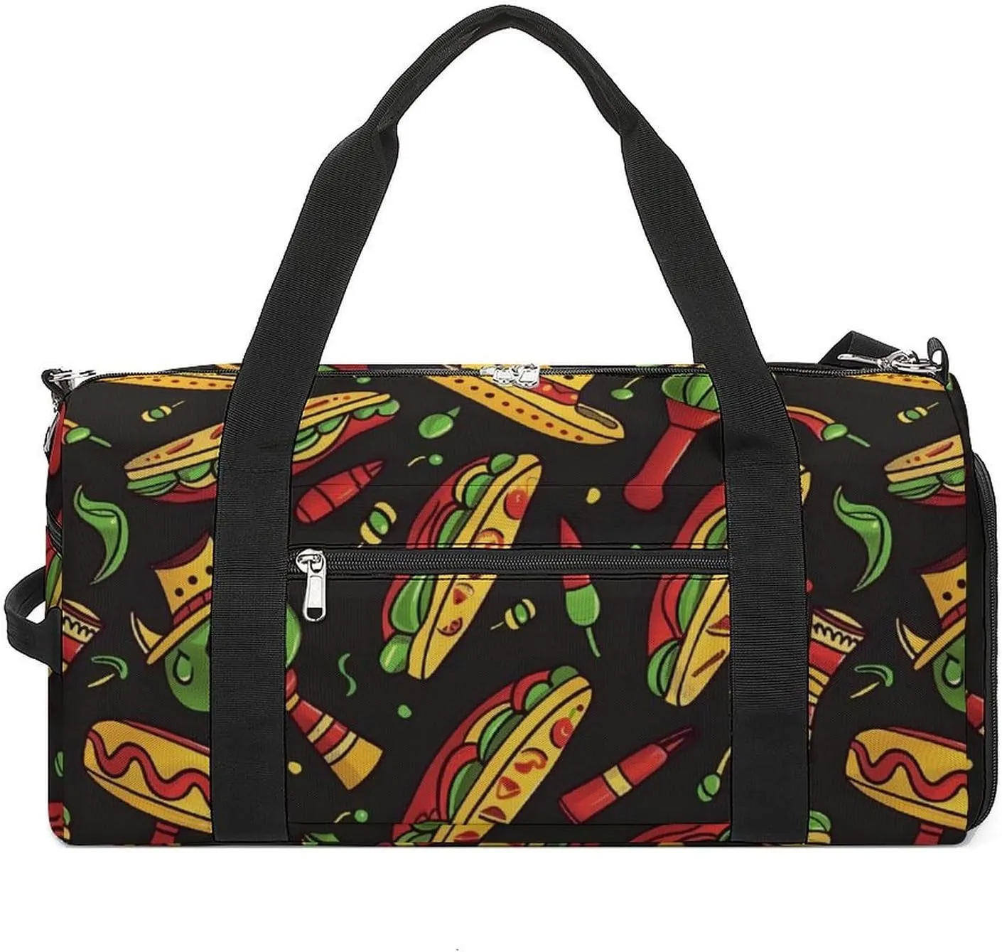 National Taco Day Gym Bag for Men Women Lightweight Duffel Bag Sports Workout Bag for Travel Yoga