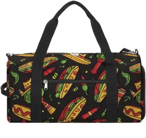 National Taco Day Gym Bag for Men Women Lightweight Duffel Bag Sports Workout Bag for Travel Yoga