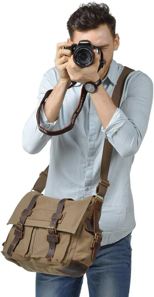 New Vintage Messenger Bag Satchel Bag bag Bookbag Casual Travel Shoulder Bag
