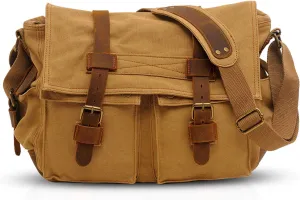 New Vintage Messenger Bag Satchel Bag bag Bookbag Casual Travel Shoulder Bag