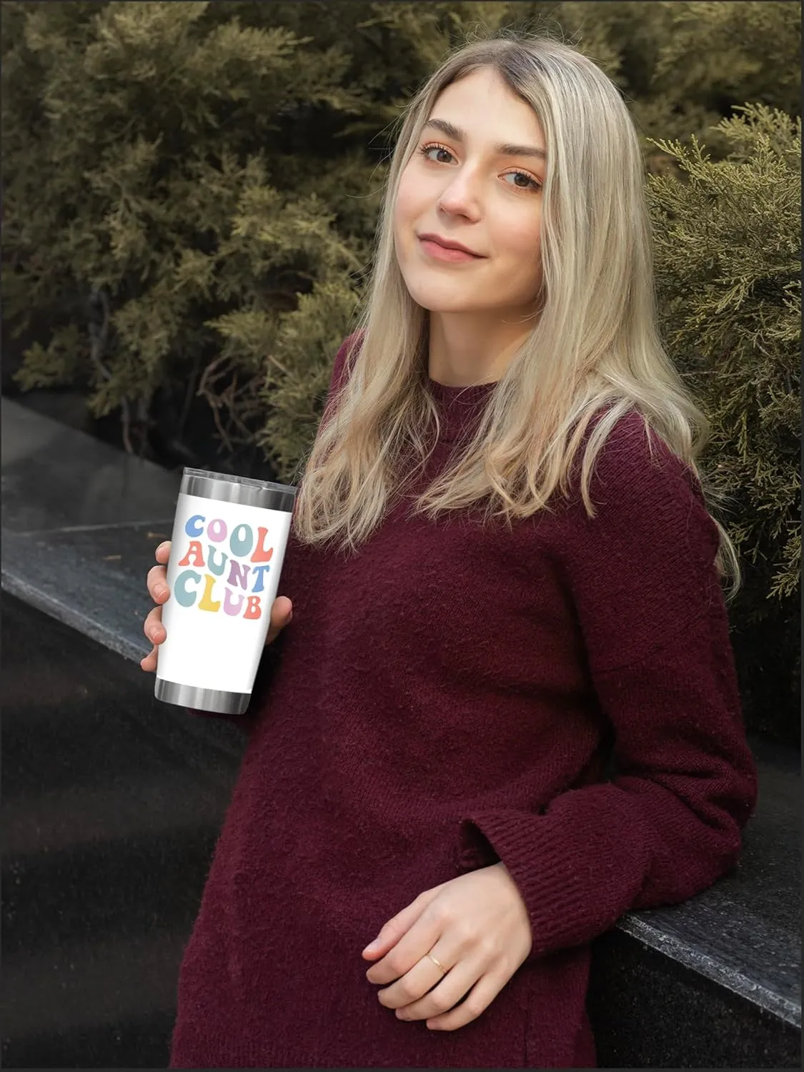NewEleven Gifts For Aunt From Niece, Nephew - Cool Gifts For Aunt, New Aunts, Auntie, Sister - Aunts Birthday Gift, Auntie Announcement, Promoted To Auntie, Best Auntie Ever - 20 Oz Tumbler