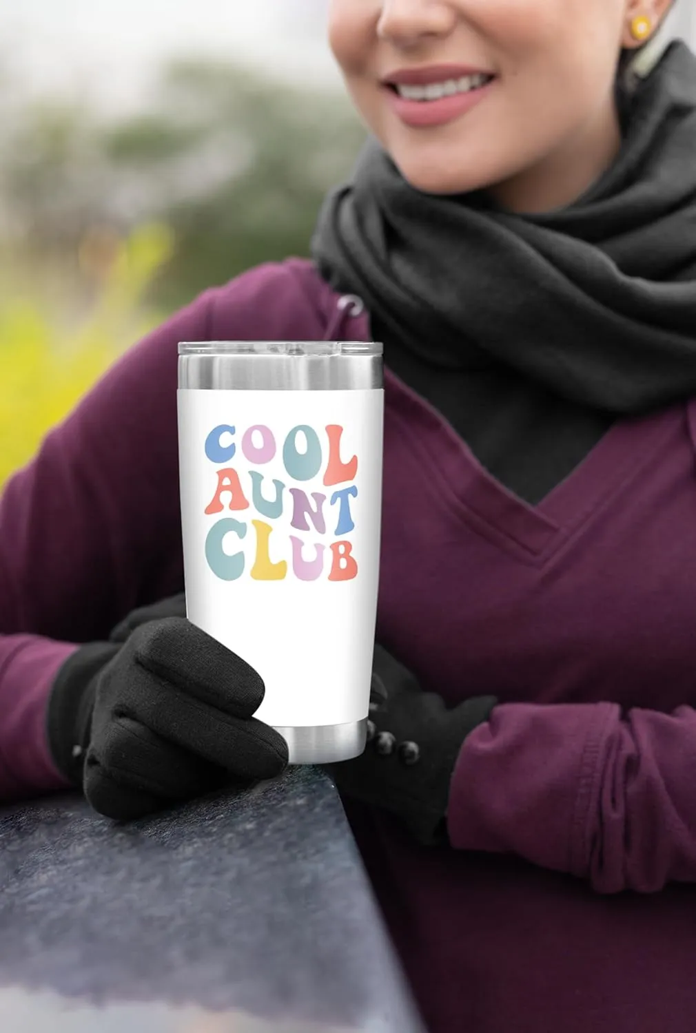 NewEleven Gifts For Aunt From Niece, Nephew - Cool Gifts For Aunt, New Aunts, Auntie, Sister - Aunts Birthday Gift, Auntie Announcement, Promoted To Auntie, Best Auntie Ever - 20 Oz Tumbler