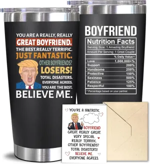 NewEleven Gifts For Boyfriend - Birthday Present, Love Gift Ideas For Him, Boyfriends - Funny Boyfriend Gifts From Girlfriend, Lover - 20 Oz Tumbler