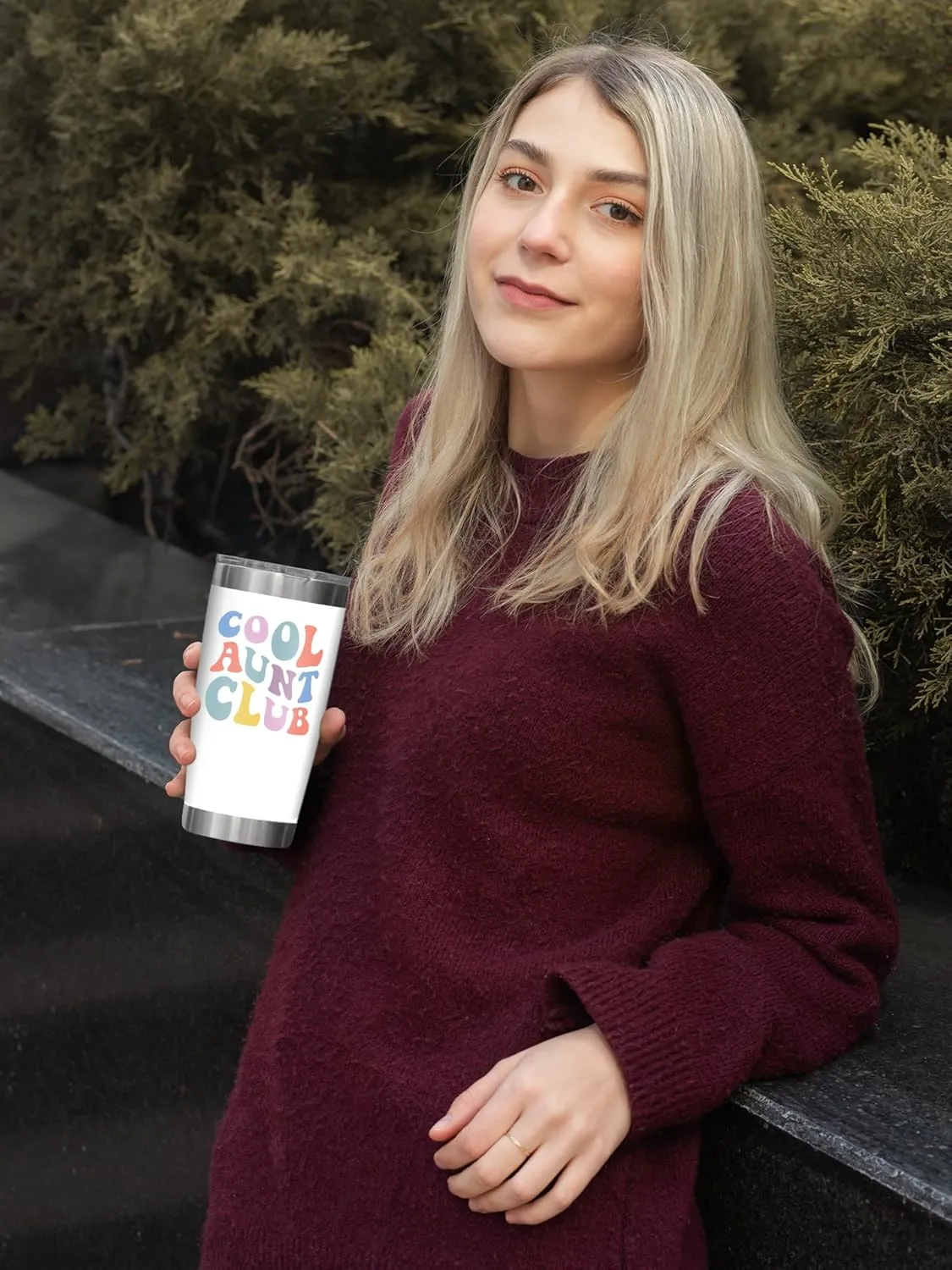 NewEleven Mothers Day Gifts For Aunt From Niece, Nephew - Cool Gifts For Aunt, New Auntie, Sister - Aunty Birthday Gift, Announcement, Promoted To Auntie, Best Aunty Ever - 20 Oz Tumbler